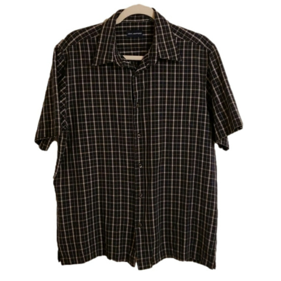 Men's short sleeve button down shirt top - Picture 1 of 3